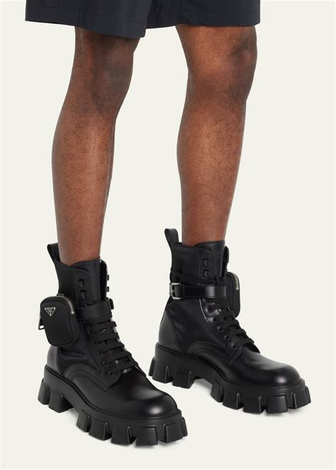 prada men's combat boots|prada boots men's price.